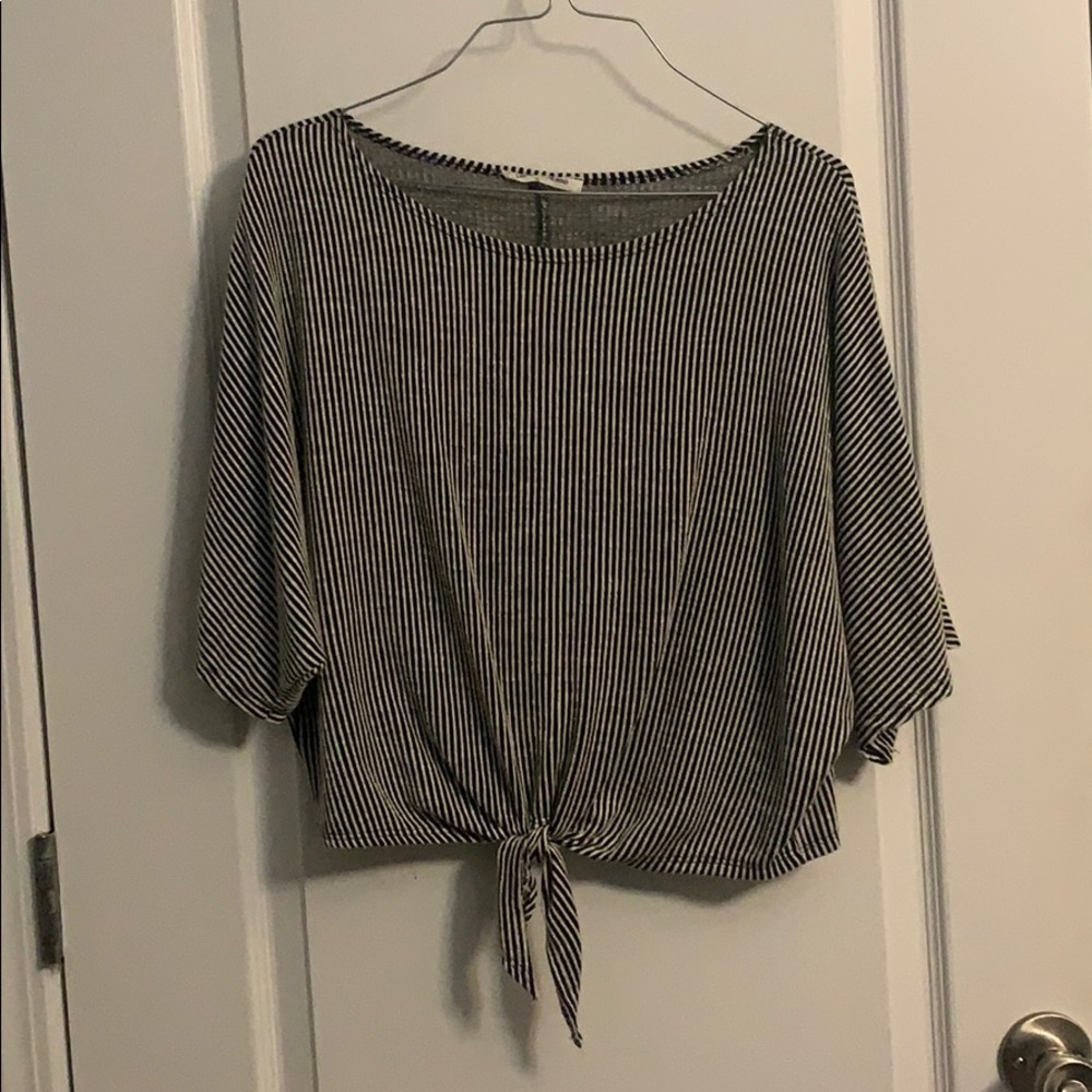 Caution to the Wind Striped Top